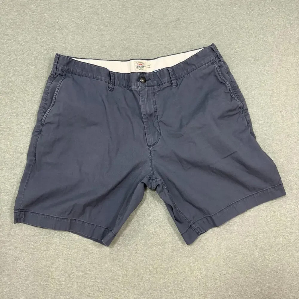 Faherty Island Life Shorts Men's 36 Blue